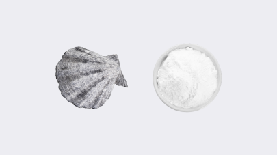 貝殻と貝殻焼成カルシウム